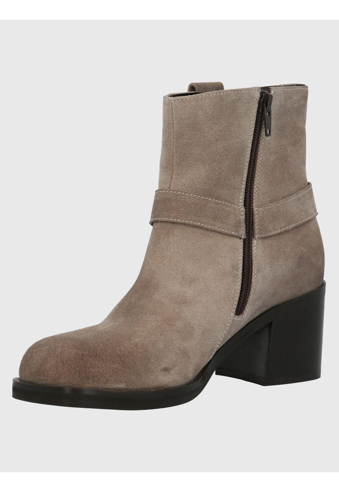 Botín Cuero Mujer Maylo Beige-5