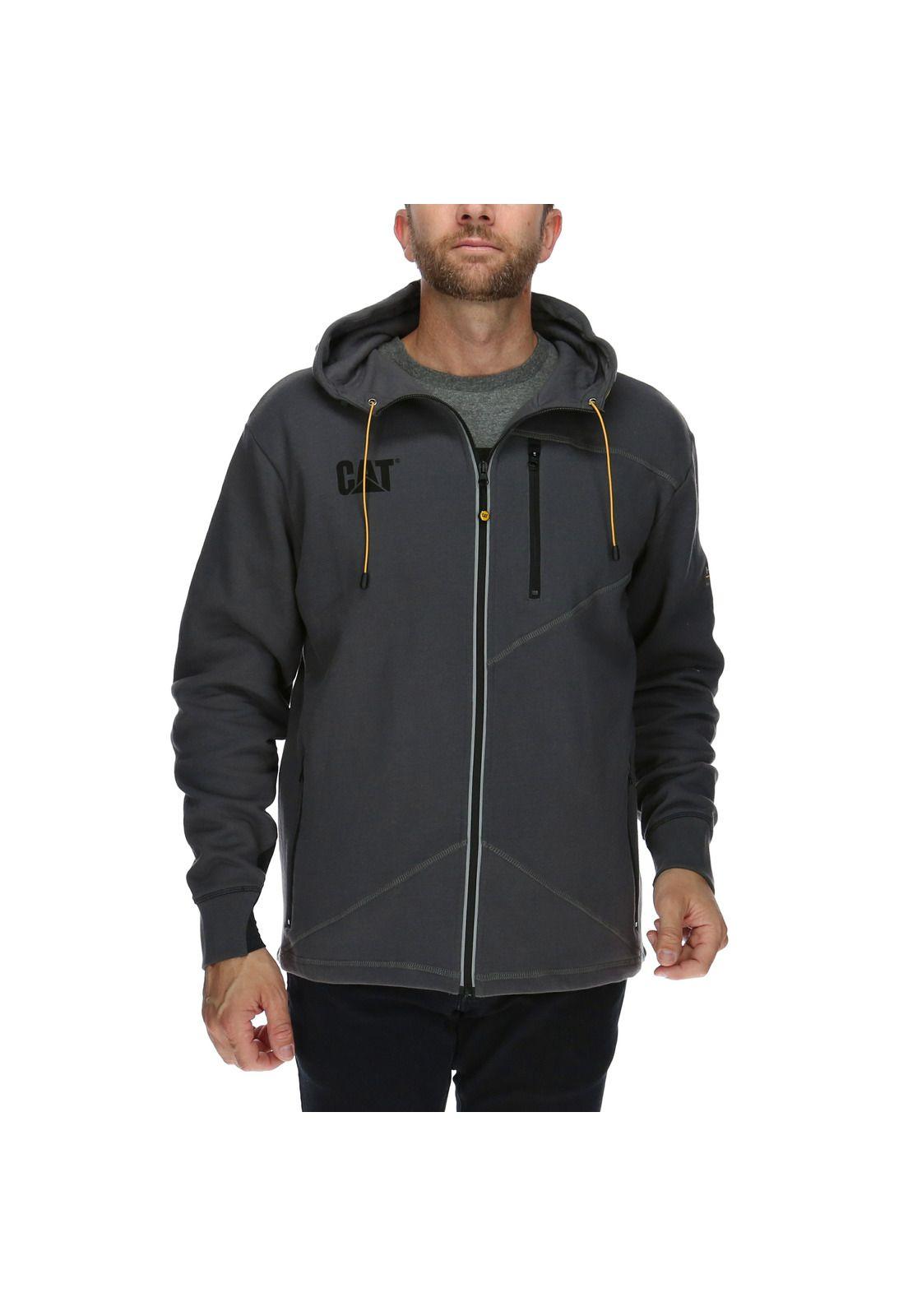Polerón Hombre H20 Zip Sweatshirt Algodón Gris-0