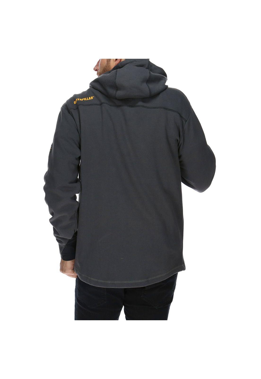 Polerón Hombre H20 Zip Sweatshirt Algodón Gris-2