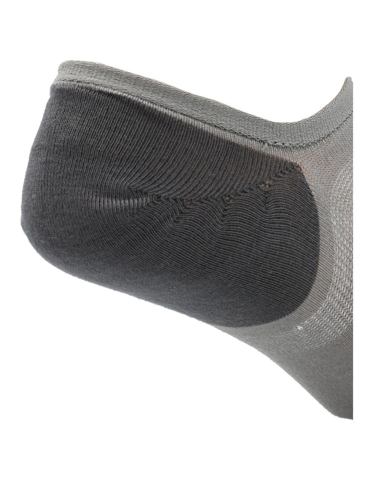 Calcetín Bambú Hombre Inv Liso Gris-1
