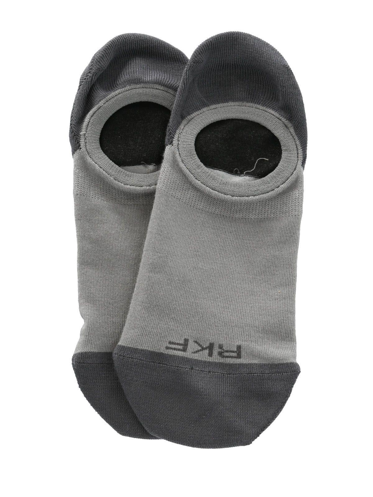Calcetín Bambú Hombre Inv Liso Gris-2