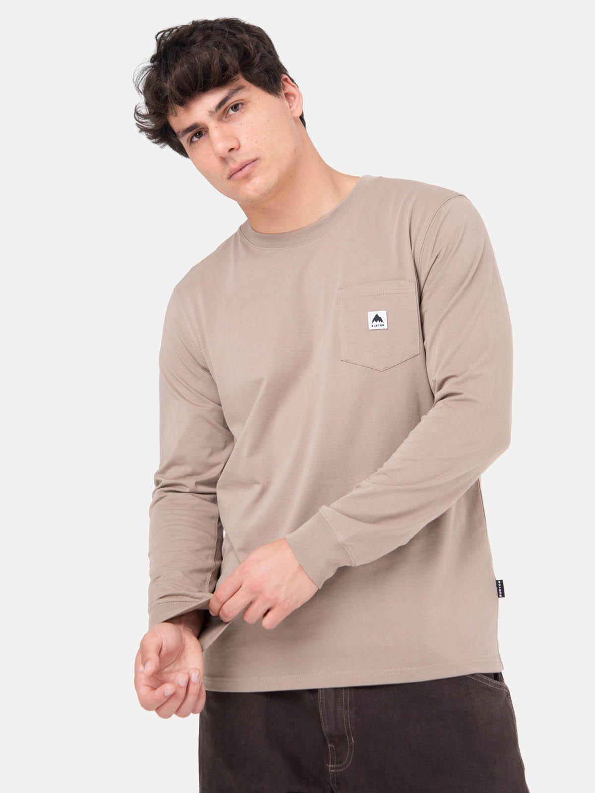 Polera M/L Hombre Colfax Beige -0
