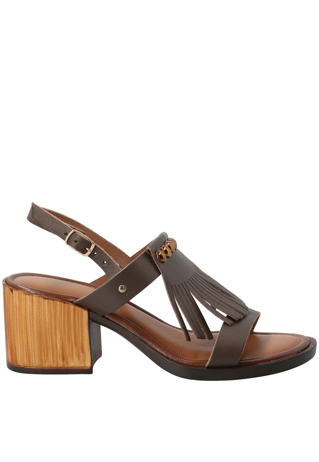 Sandalia Cuero Sienna Chocolate Mujer Rockford-1