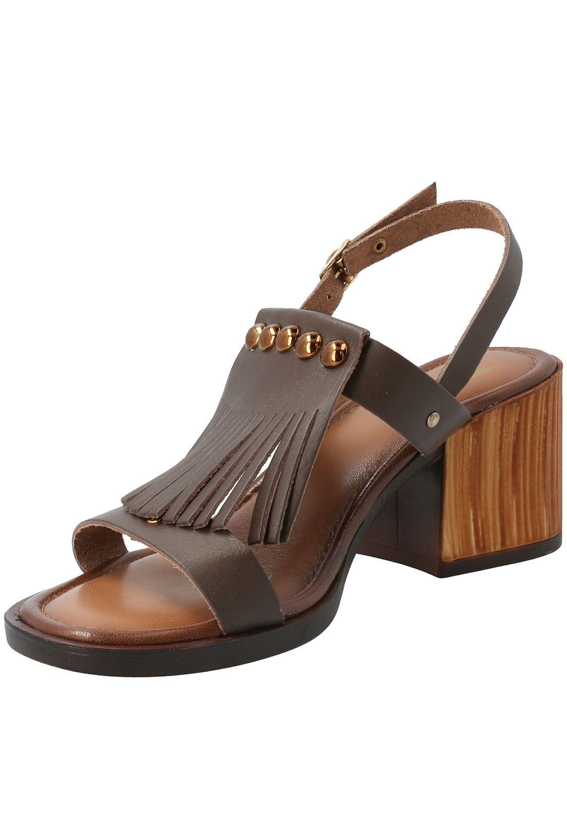 Sandalia Cuero Sienna Chocolate Mujer Rockford-3