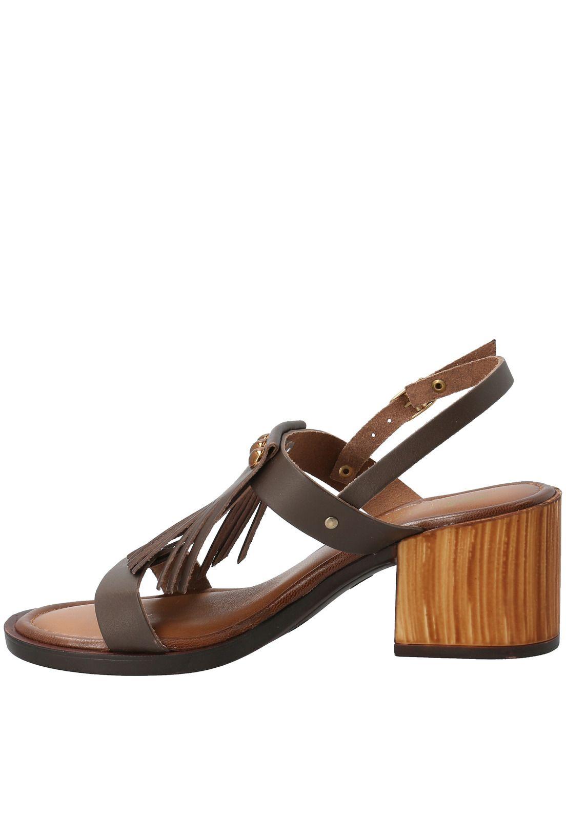 Sandalia Cuero Sienna Chocolate Mujer Rockford-4