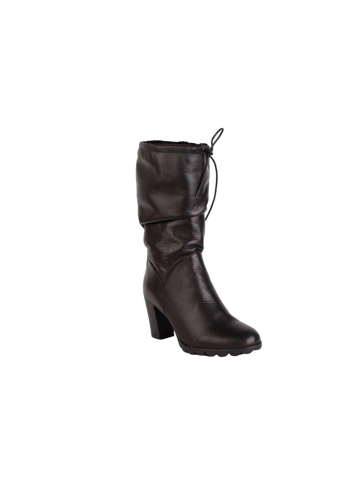 Bota Cuero Warm Dip Negro-0