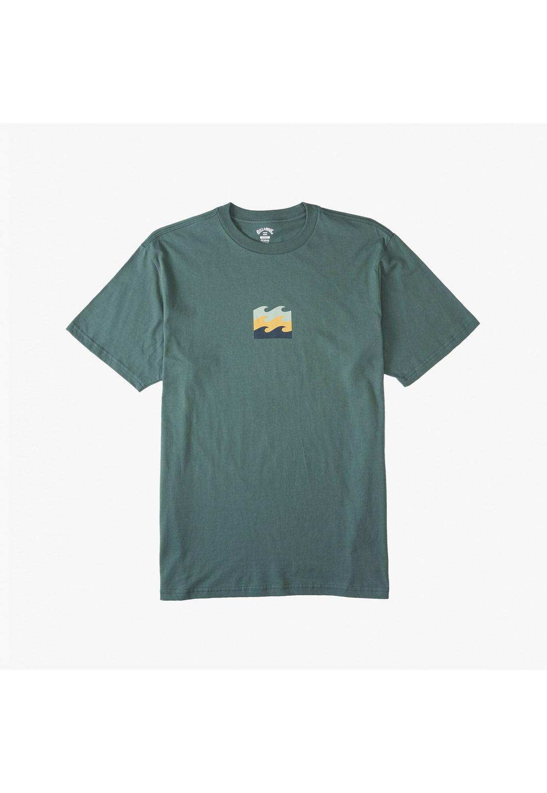 Polera M/C Hombre Double Up M Tees Verde-0