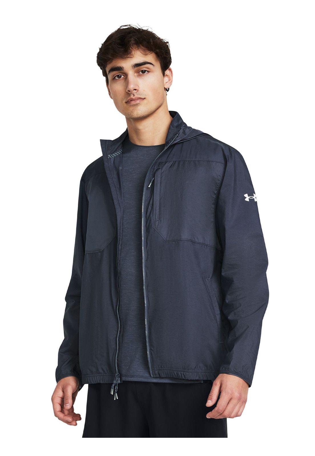 Chaqueta UA Launch Trail Gris para hombre-3