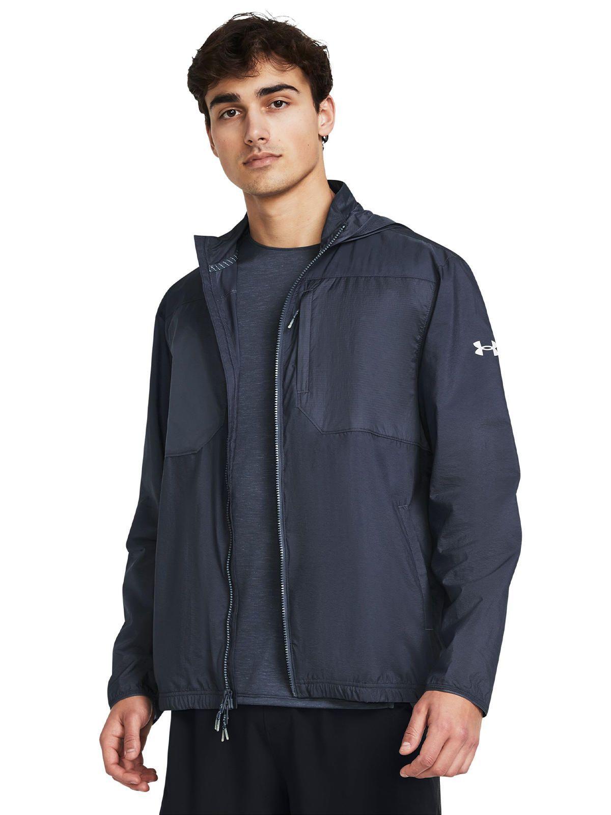Chaqueta UA Launch Trail Gris para hombre-3