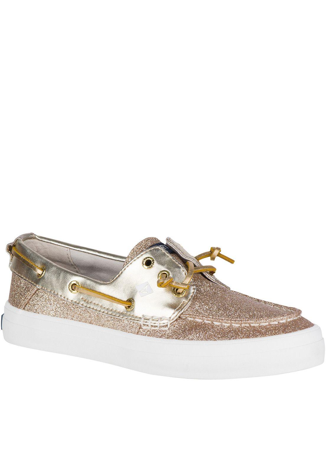 Zapatilla Crest Resort Glitter Dorado Mujer Sperry-0