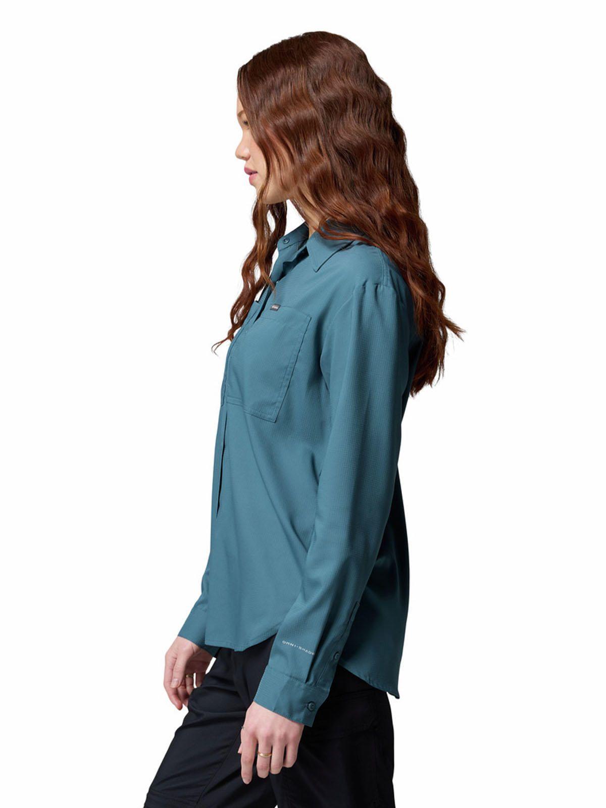 Blusa M/L Mujer Silver Ridge Utility Azul-1