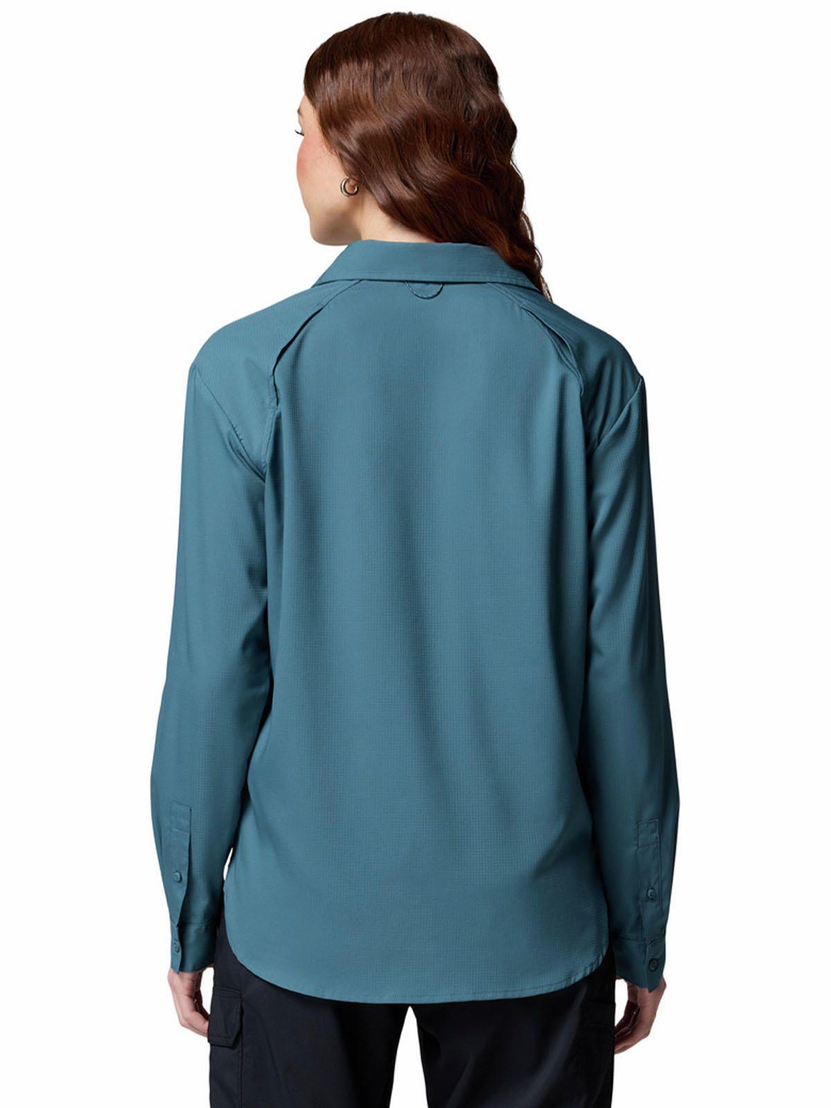 Blusa M/L Mujer Silver Ridge Utility Azul-4