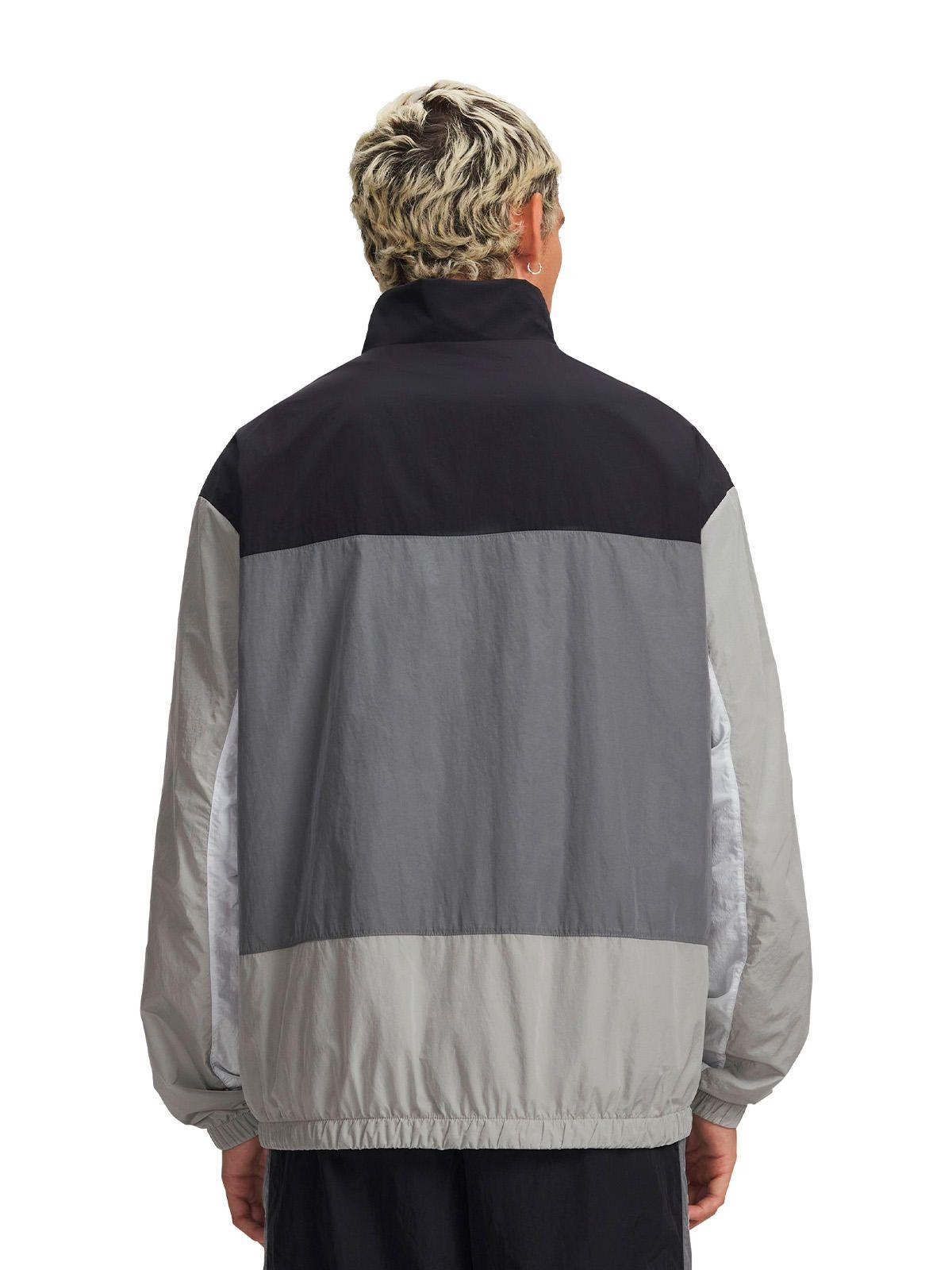 Poleron UA Icon Woven Track Full Zip Negro Hombre-1