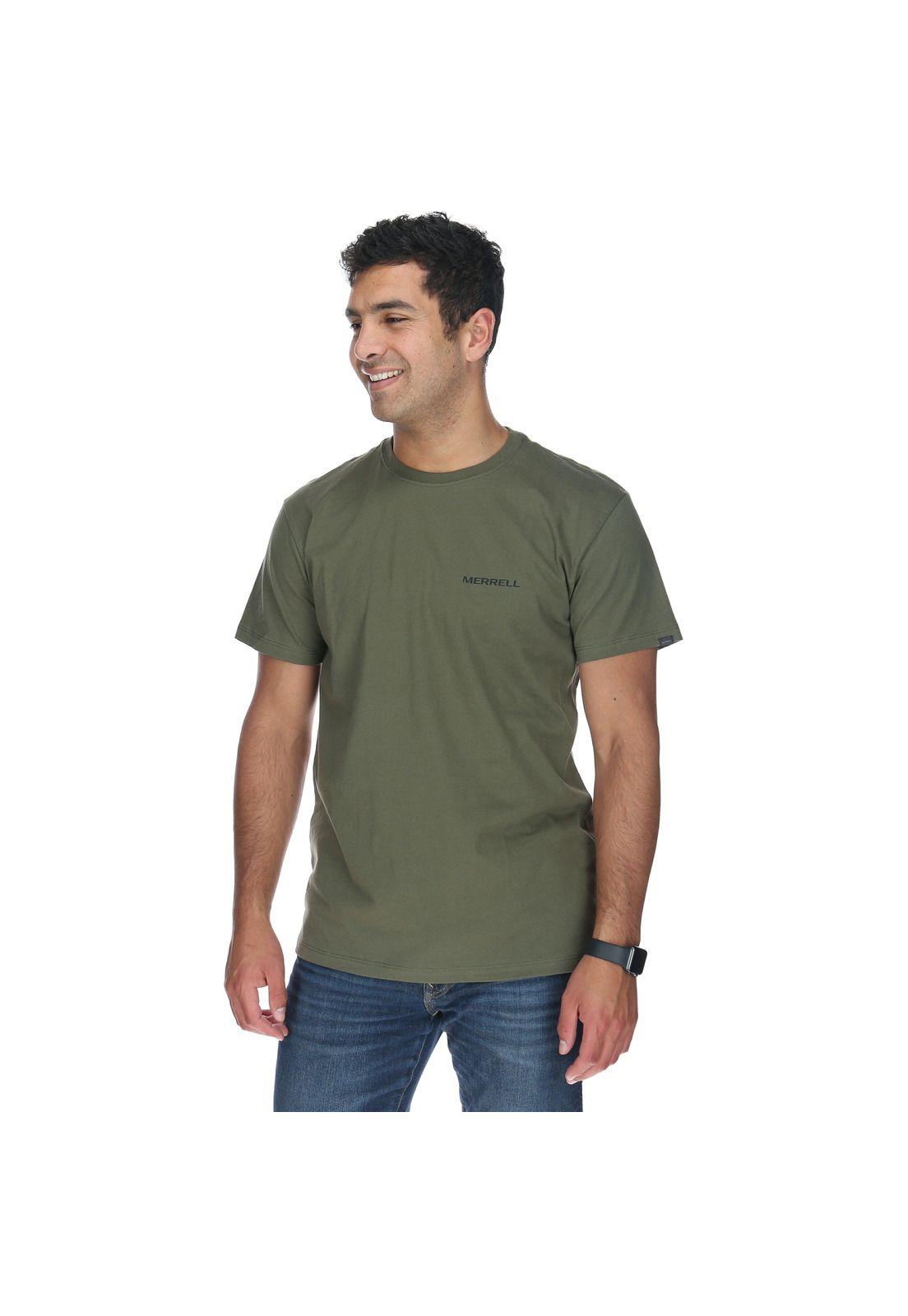 Polera M/C Hombre Jeep Tee Oliva-1
