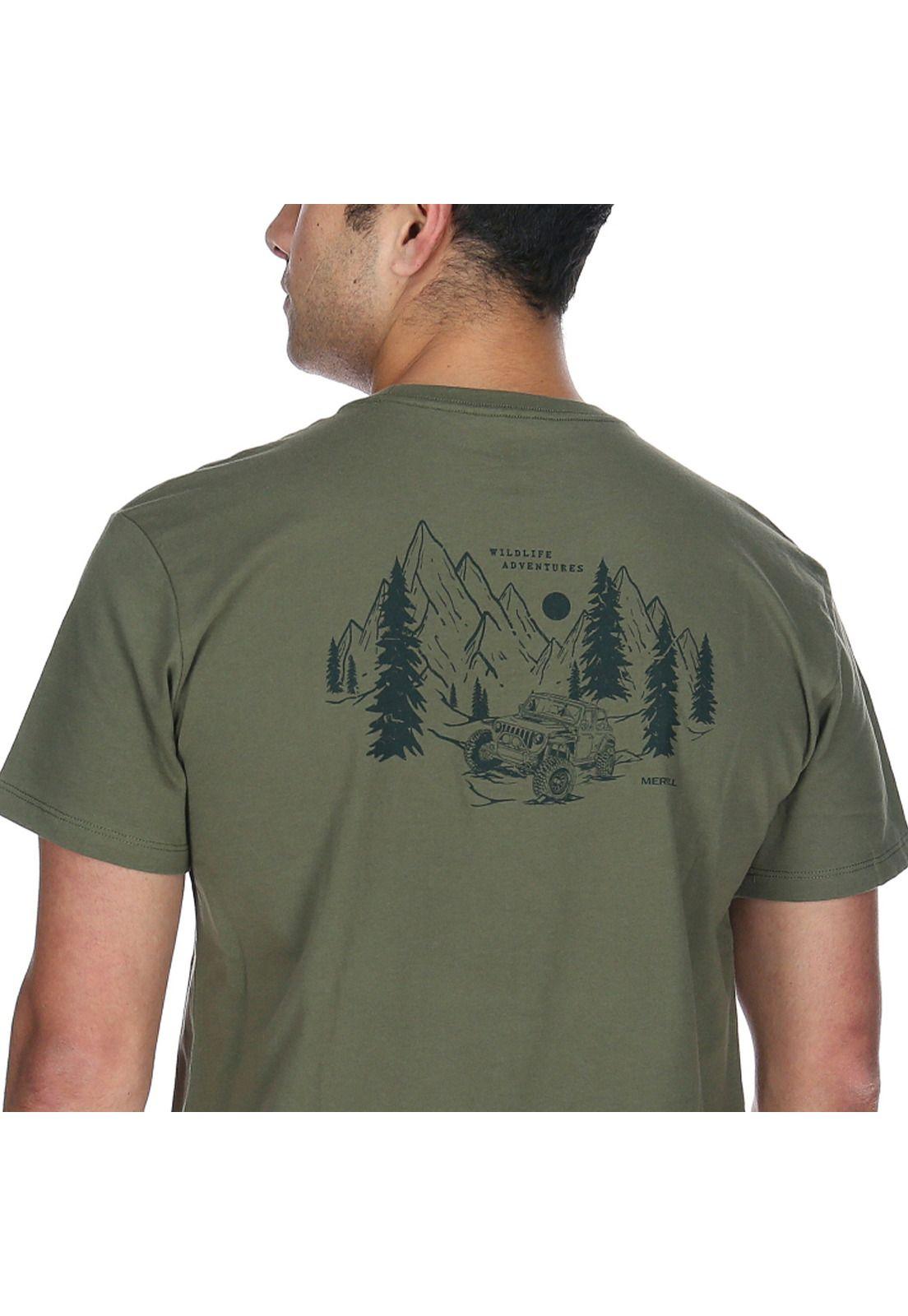 Polera M/C Hombre Jeep Tee Oliva-3