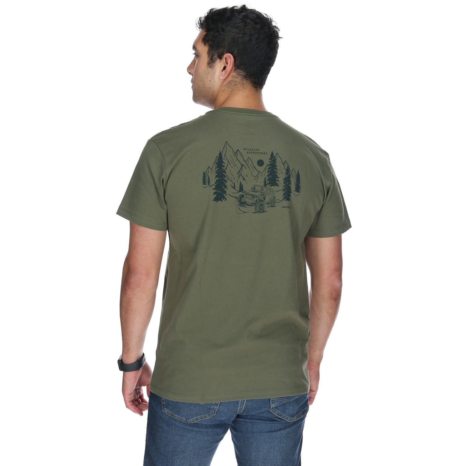 Polera M/C Hombre Jeep Tee Oliva-4