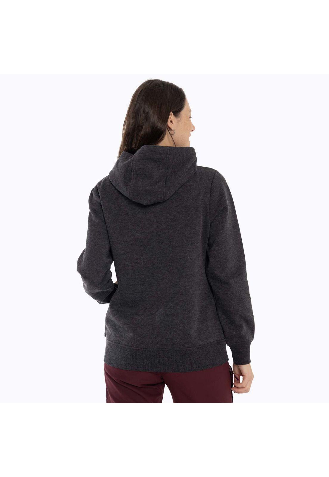 Poleron Mujer Alsek Sweatshirt Gris oscuro Merrell-3