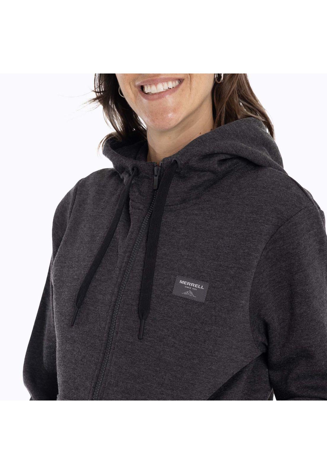 Poleron Mujer Alsek Sweatshirt Gris oscuro Merrell-7