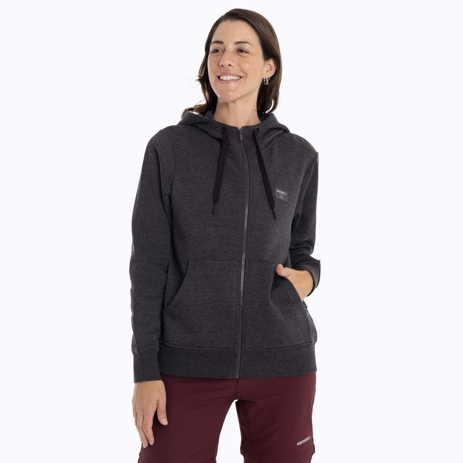 Poleron Mujer Alsek Sweatshirt Gris oscuro Merrell-0