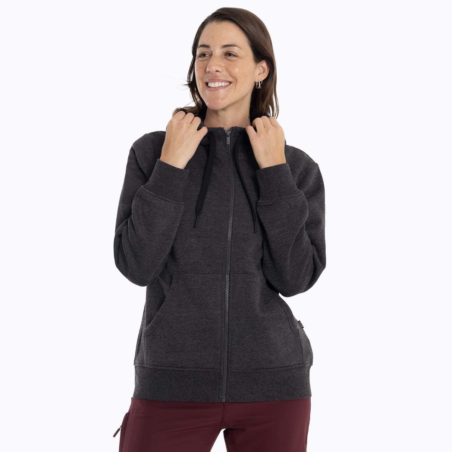 Poleron Mujer Alsek Sweatshirt Gris oscuro Merrell-4