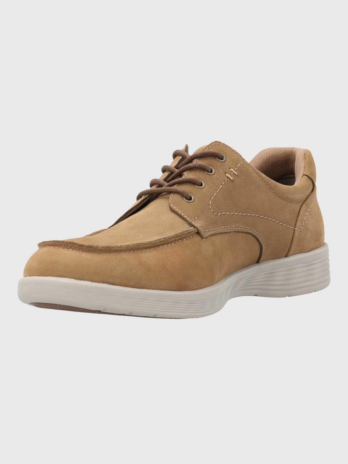 Zapato Cuero Hombre Spinal Broke Café-4