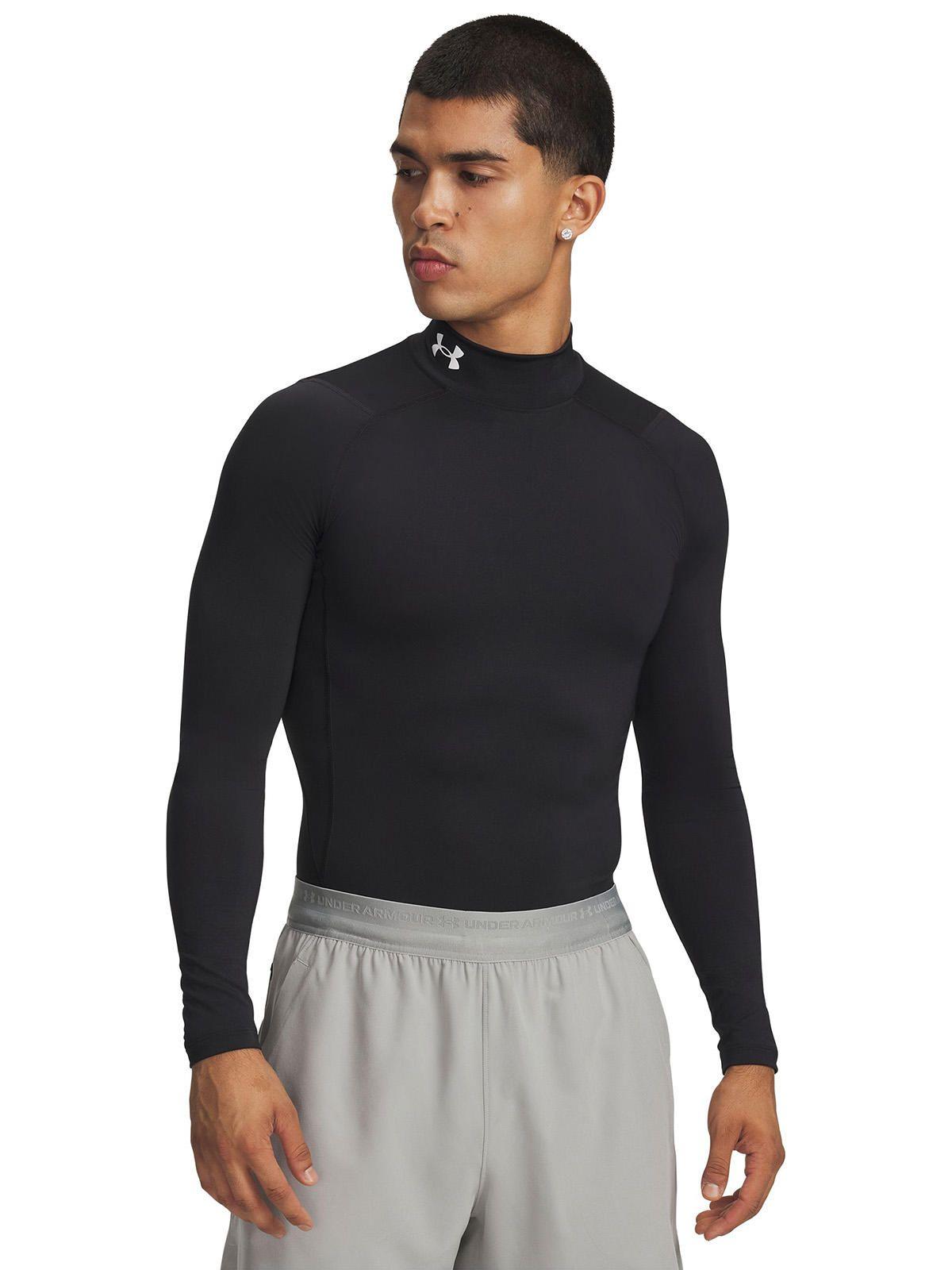 Primera Capa Superior Hombre Heatgear Mock Negro-3