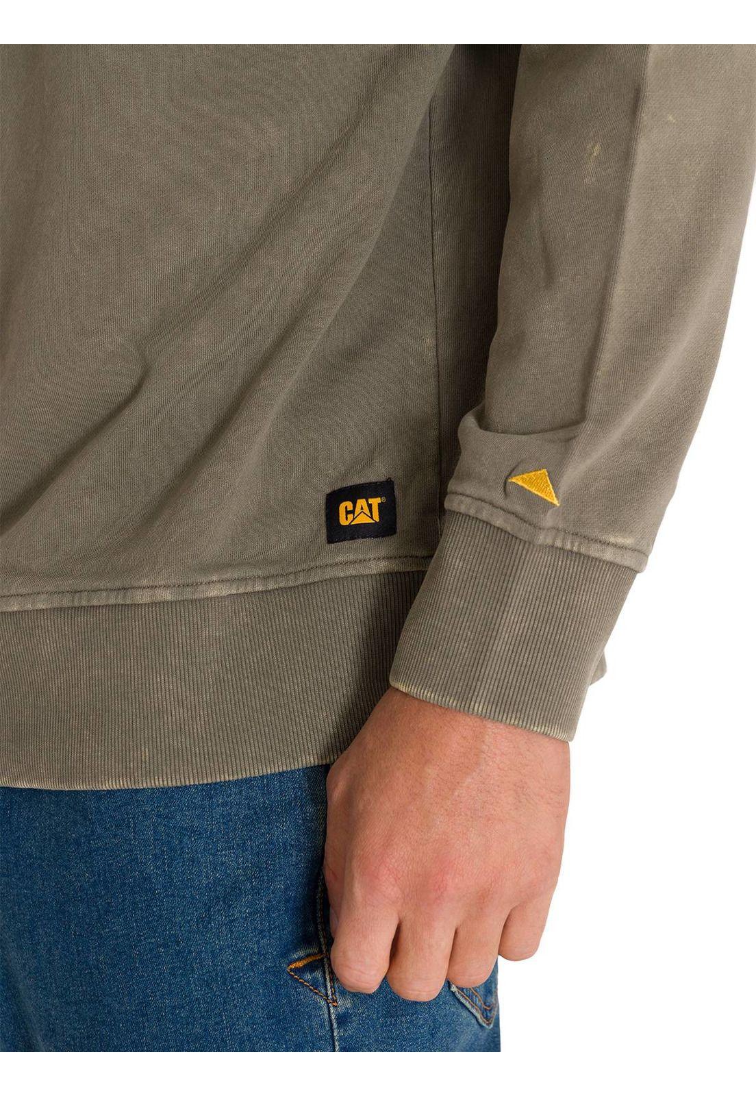 Polerón Premium Wash Crew Neck Hombre Amarillo-5