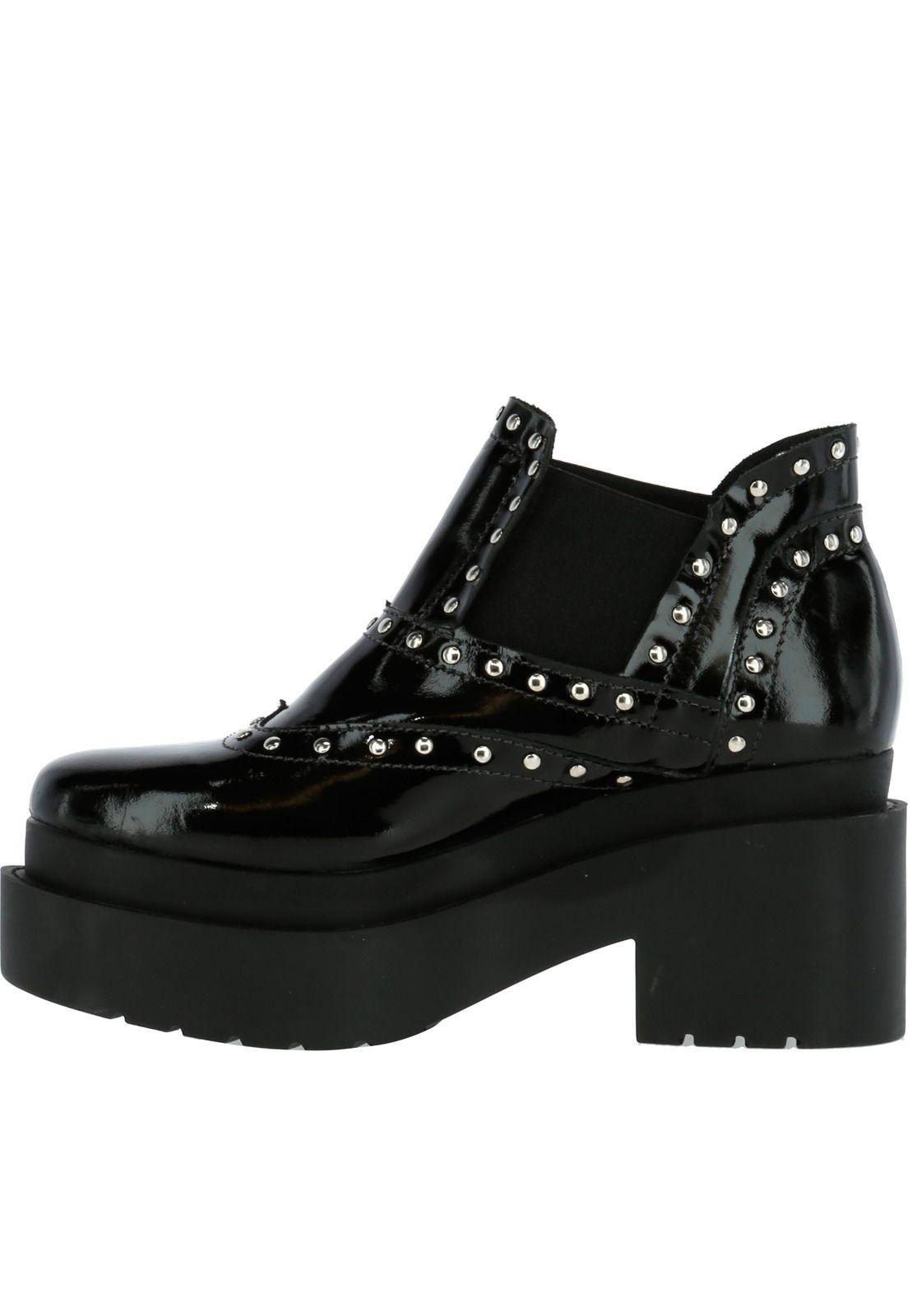 Botin Cuero Mujer Yuli Negro-1