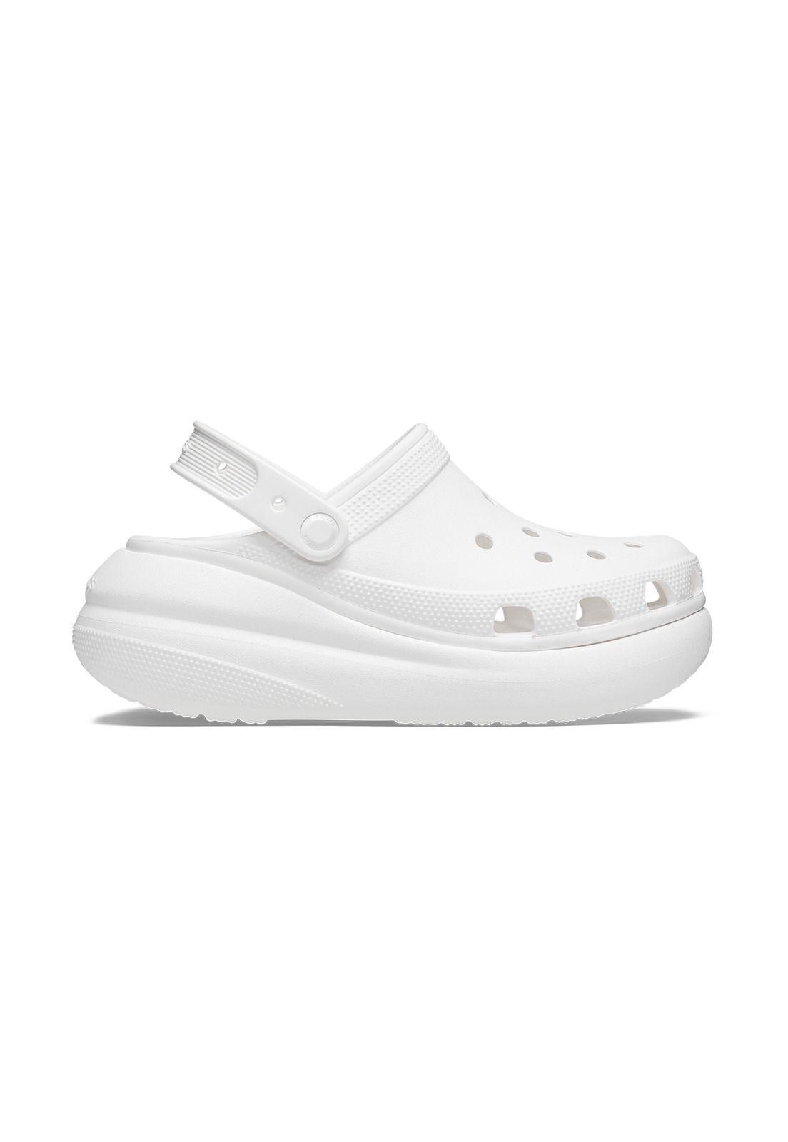 Zueco Crocs Mujer Crush Clog Blanco-0