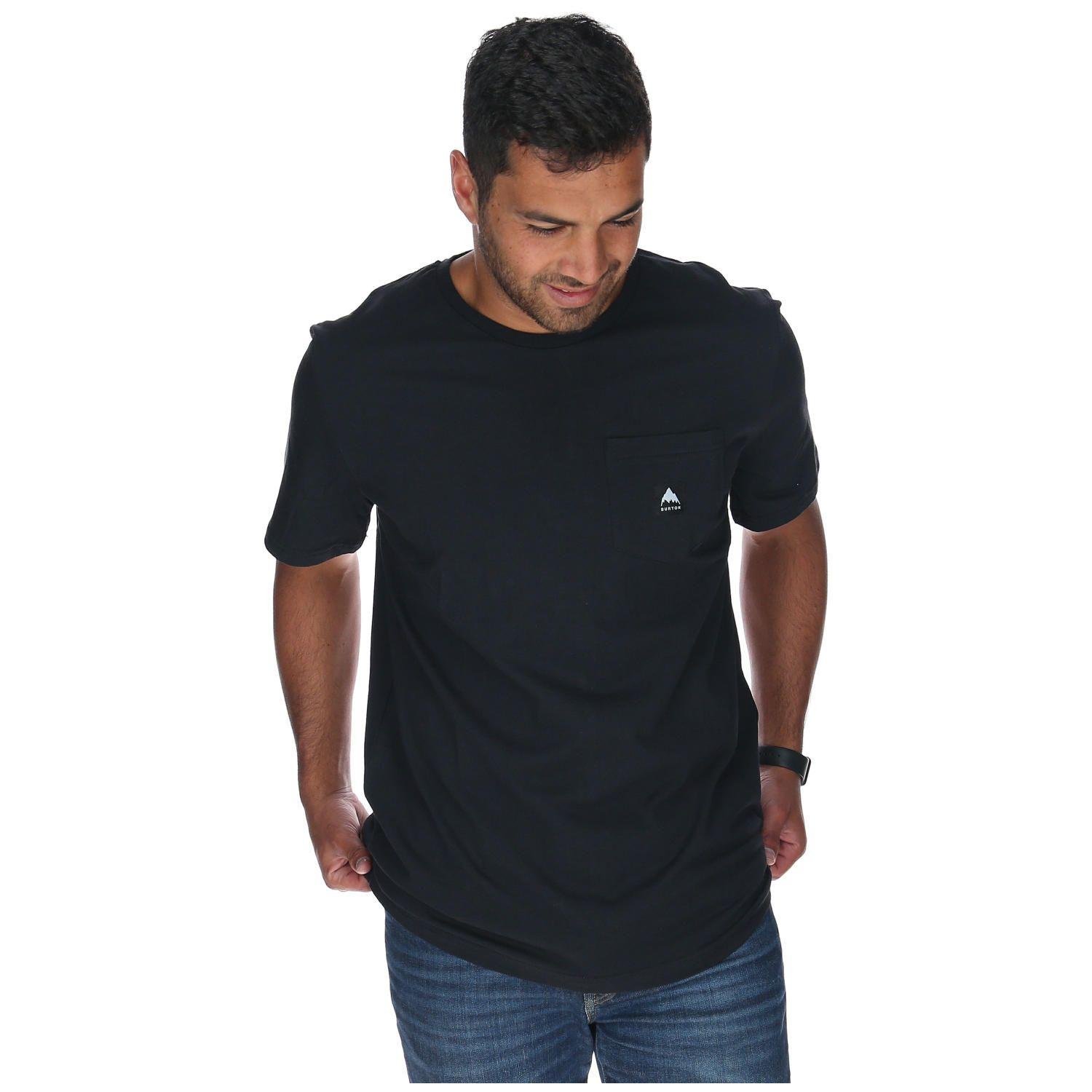 Polera M/C Hombre Pocket Logo Negro-1