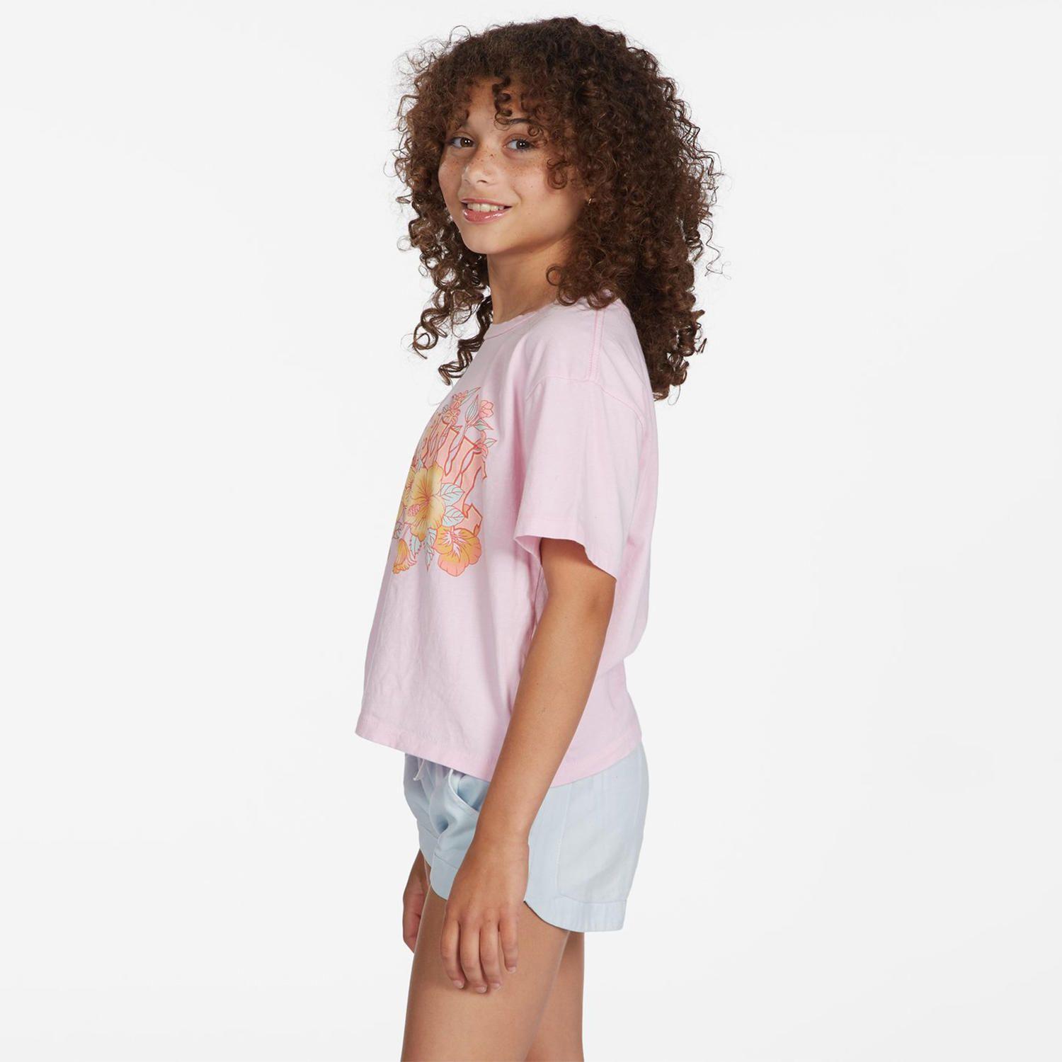 Polera M/C Niña Superbloom Rosa-1