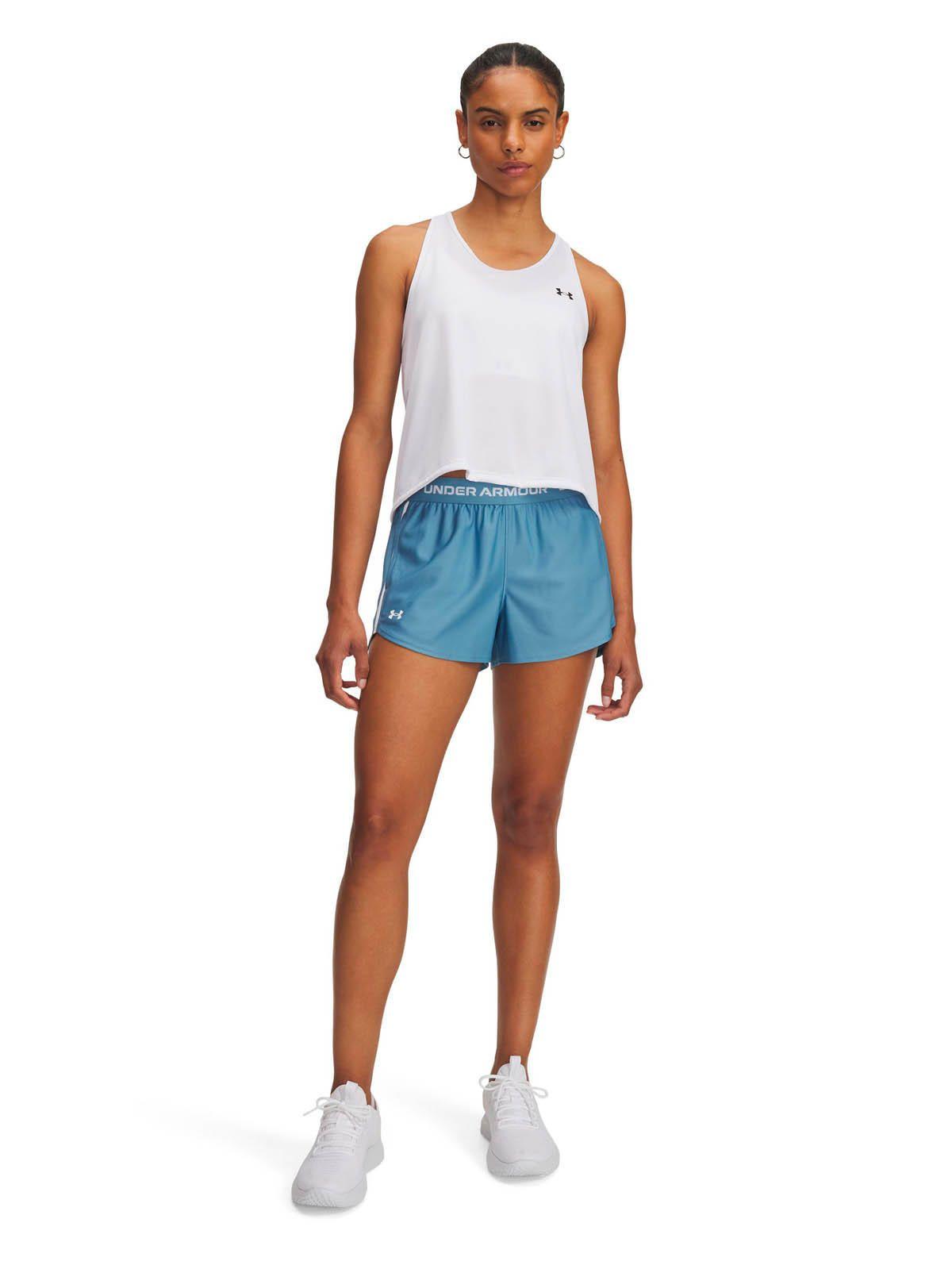 Short Training para mujer Tech Play Up Azul -3