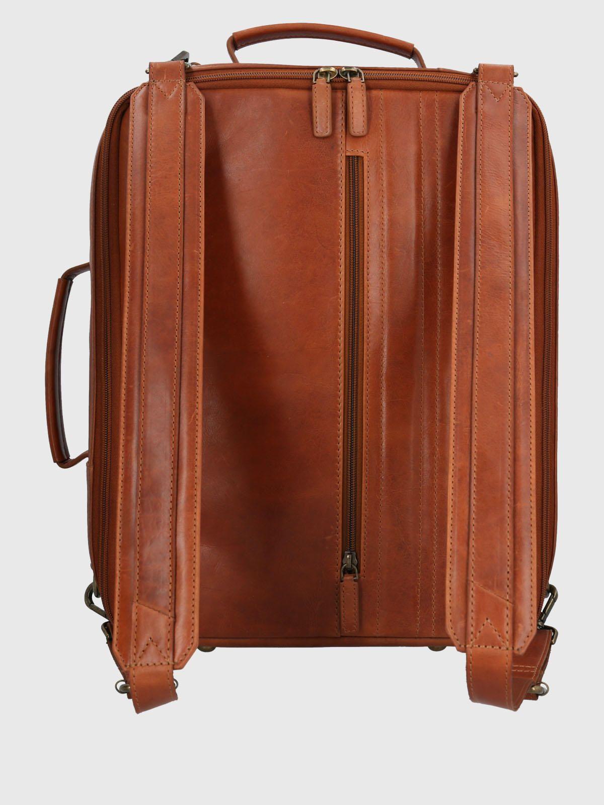 Mochila Cuero Hombre Om Middleton Back Café-2