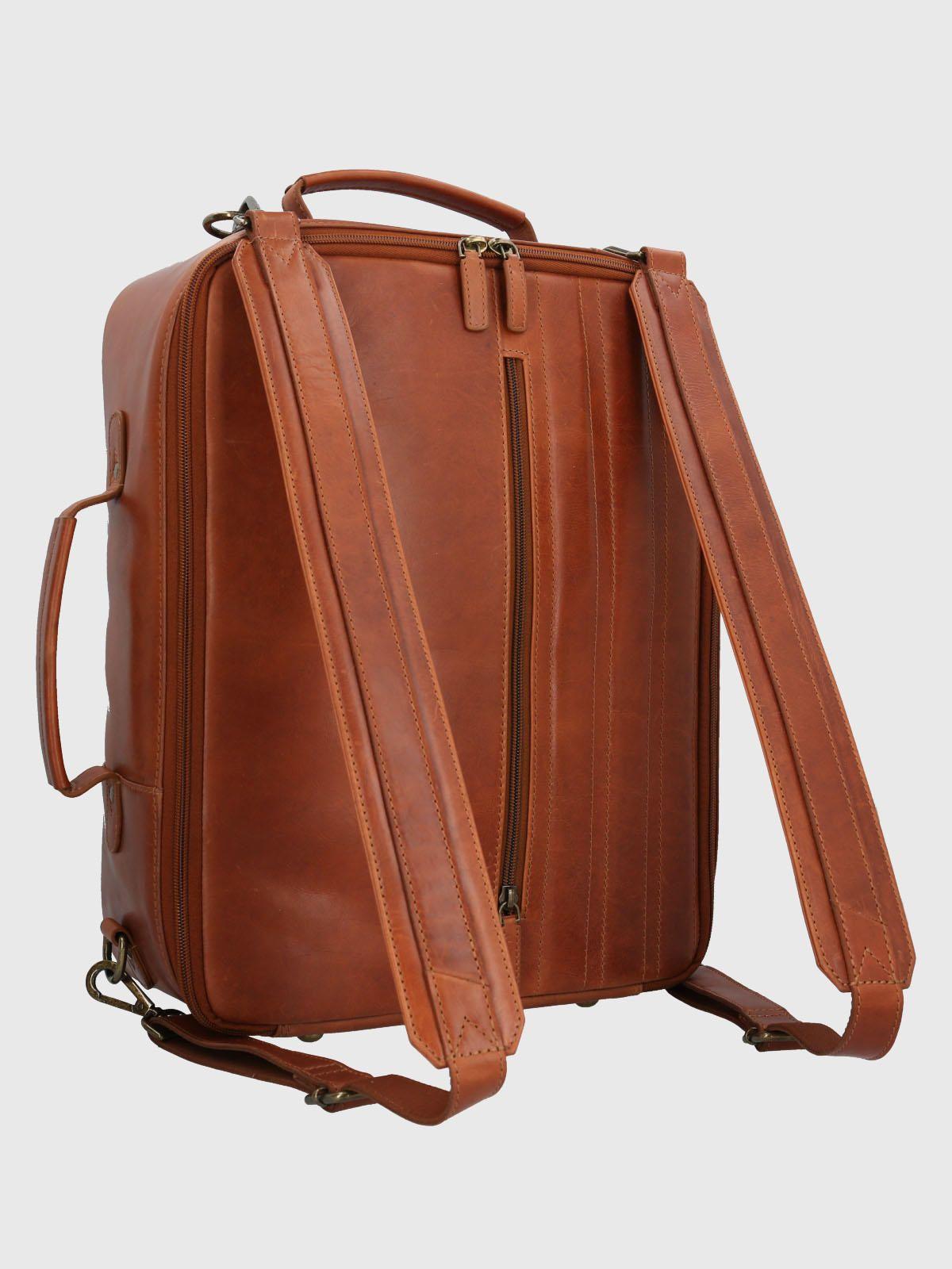 Mochila Cuero Hombre Om Middleton Back Café-3
