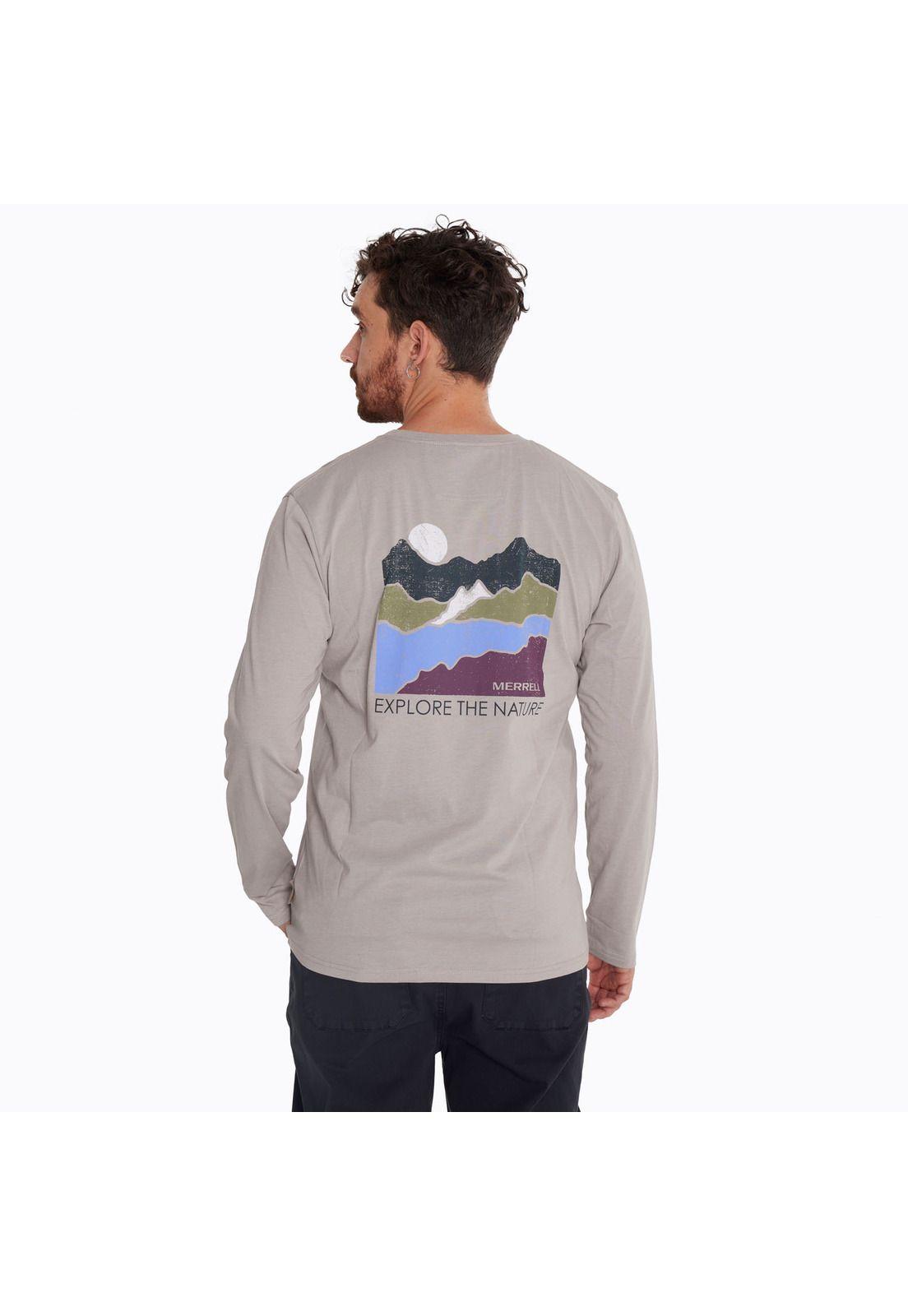Polera Hombre Logo Gris-1