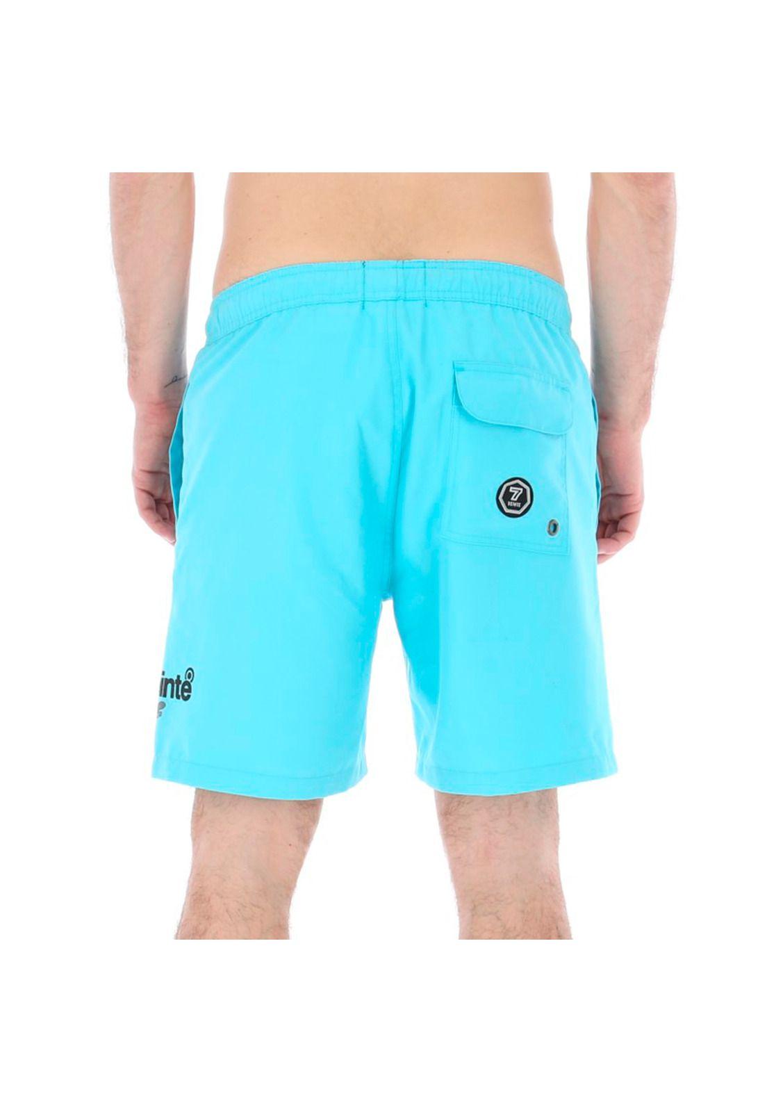 Traje De Baño Hombre Plain Celeste 7Veinte-2