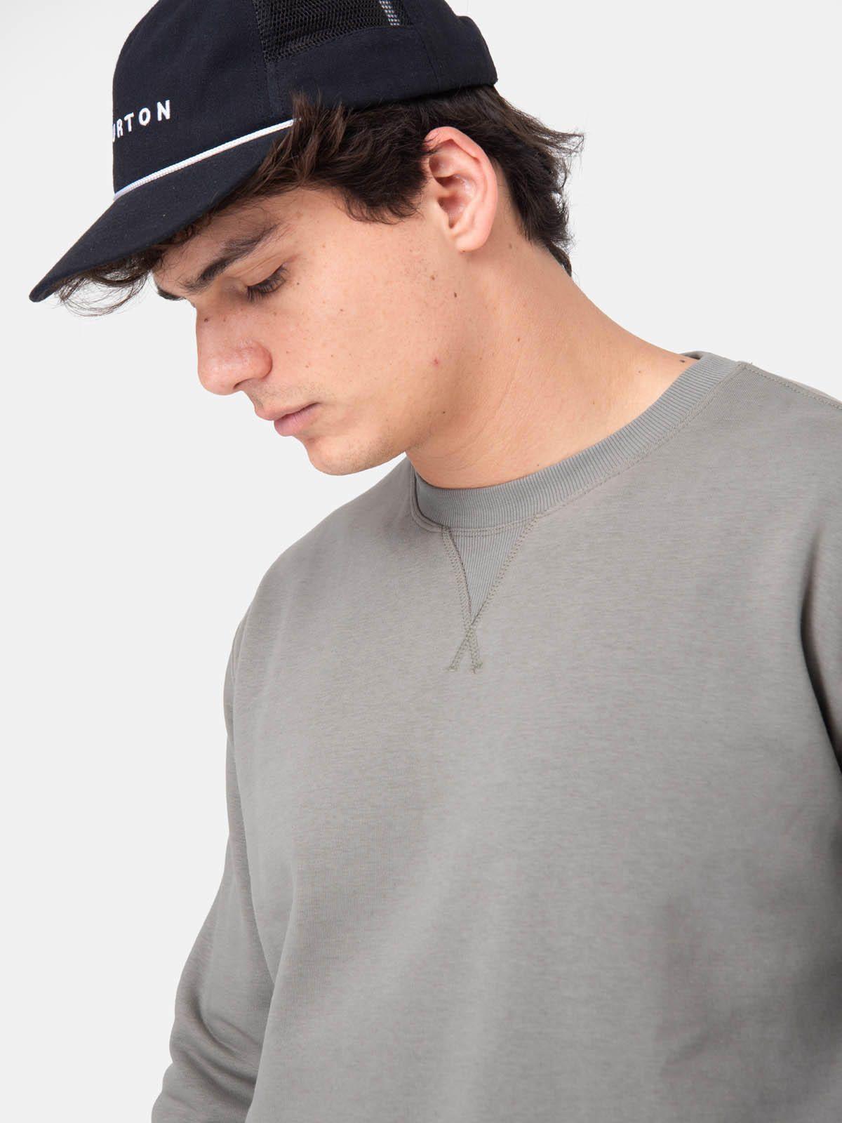 Poleron Hombre Basic Crew Verde -4