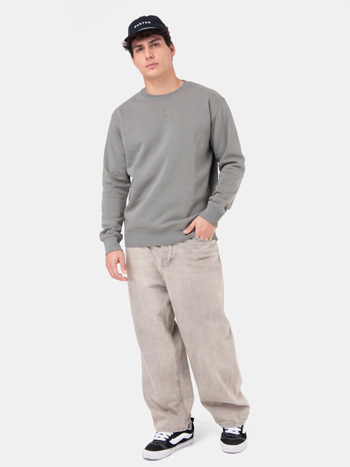 Poleron Hombre Basic Crew Verde -6
