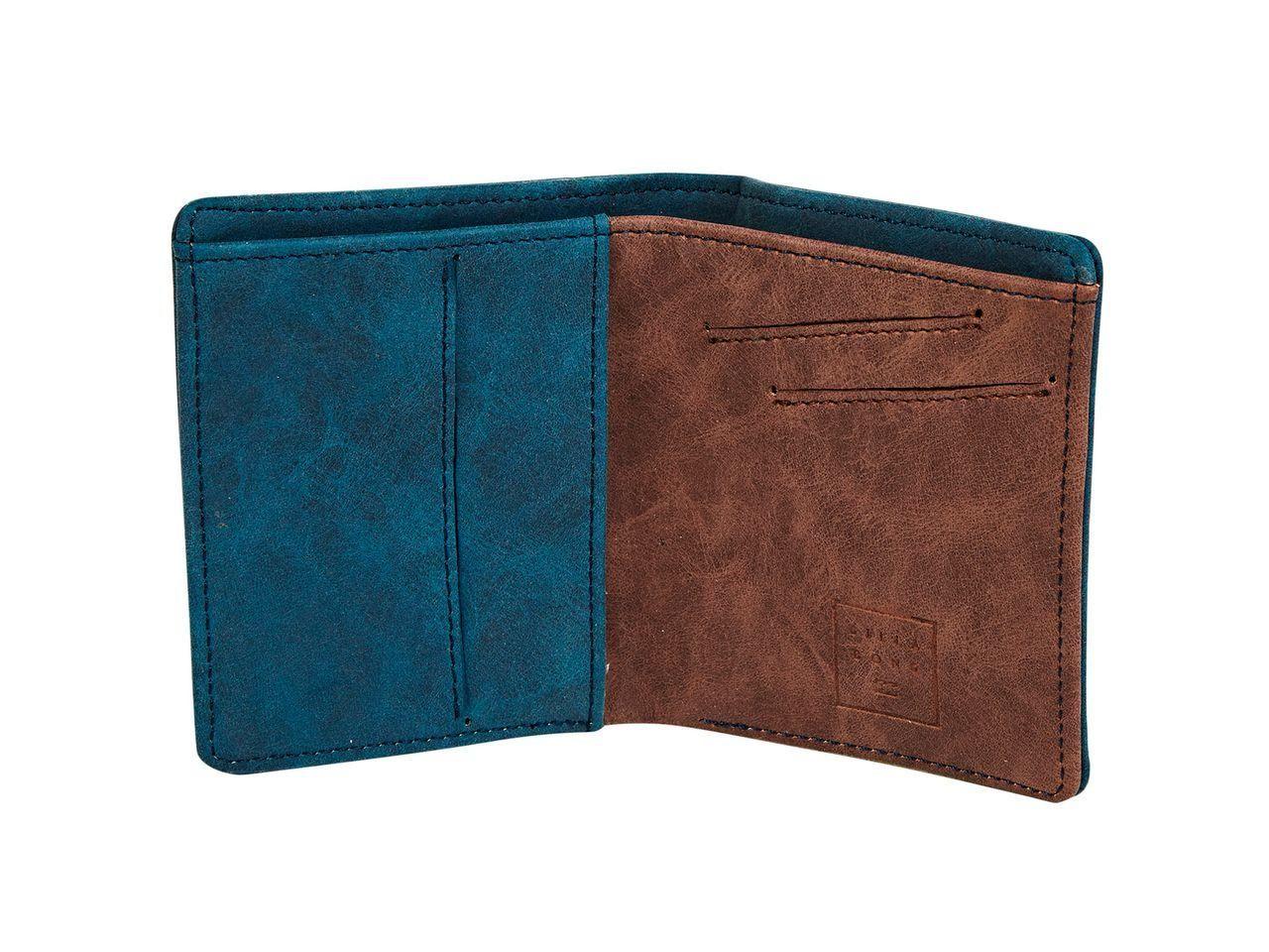 Billetera Hombre Gaviotas Pu Wallet Azul Petróleo-1