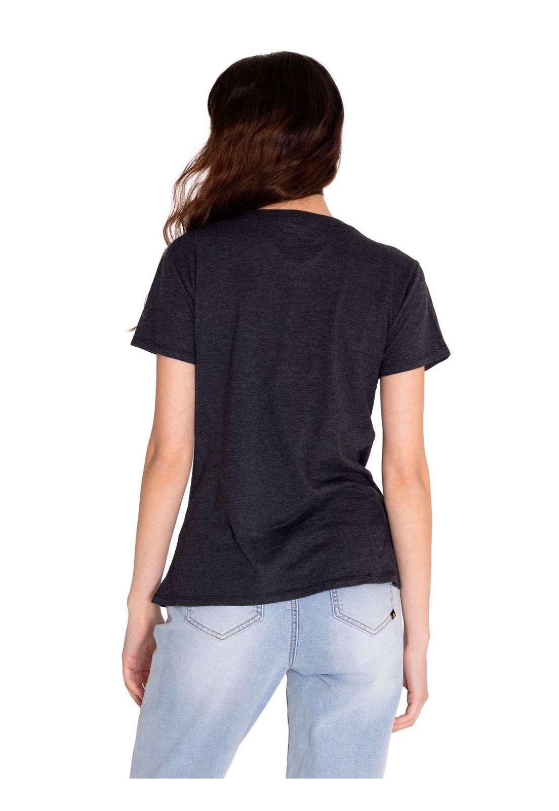 Polera Manga Corta Mujer Crew Graphic Tee 2 Negro-3