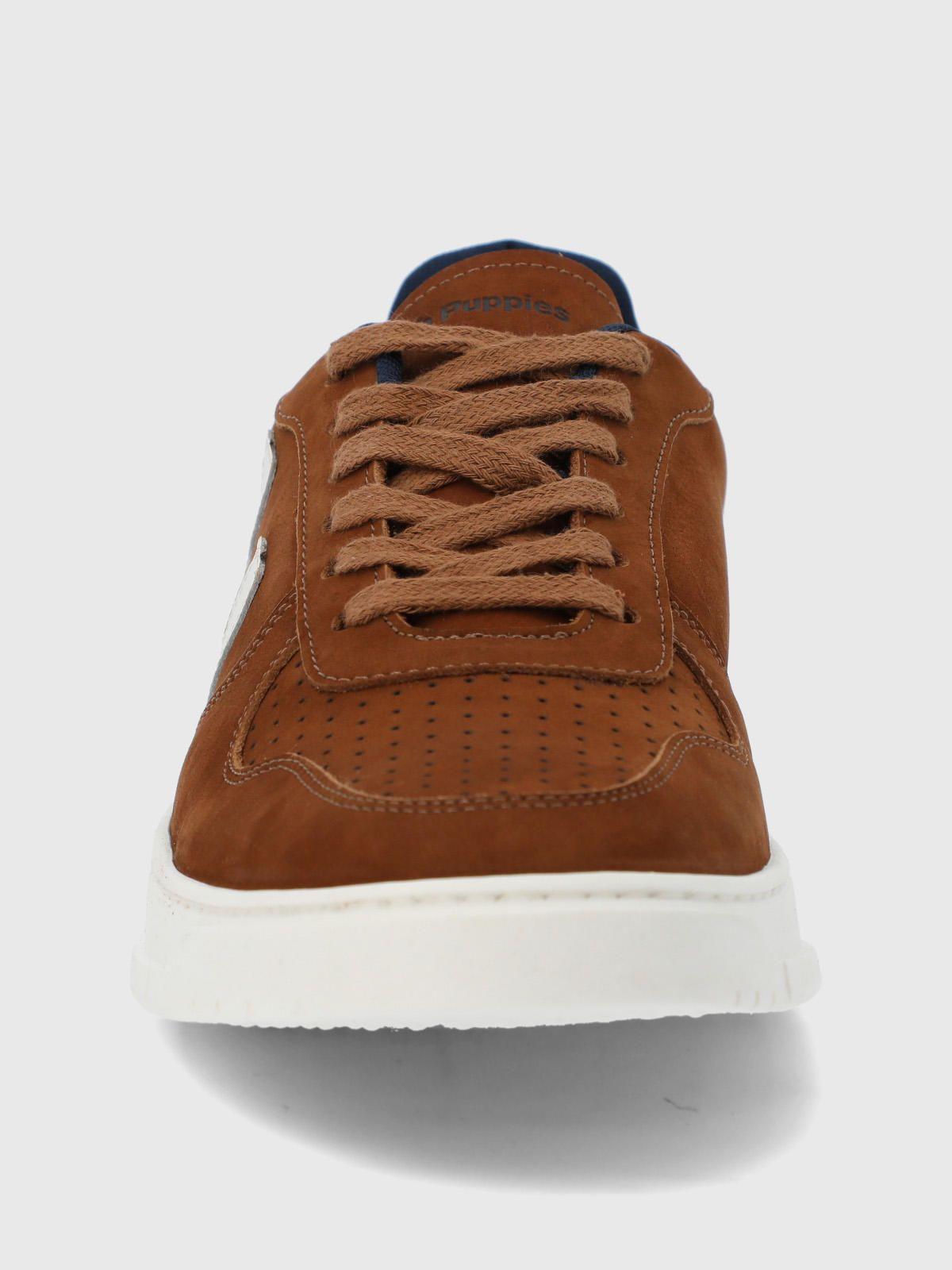 Zapatilla Cuero Hombre Philippe Café Claro-2