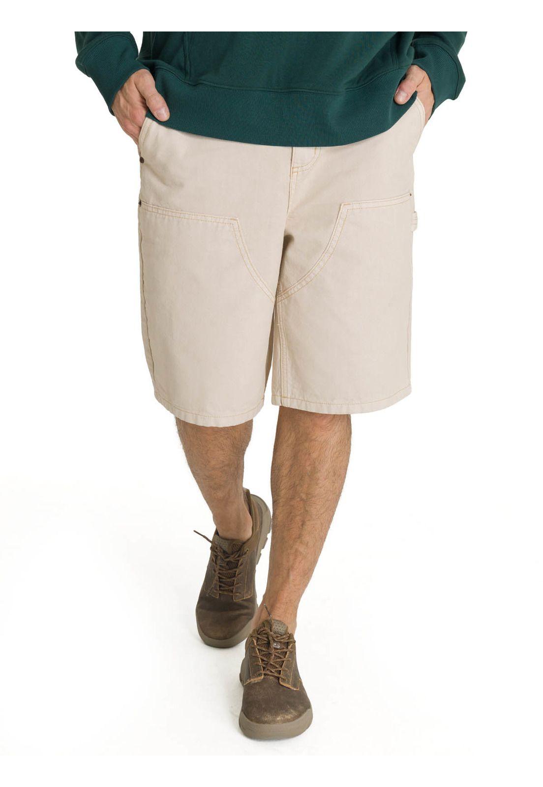 Short Hombre Double Front Carpenter Beige-0