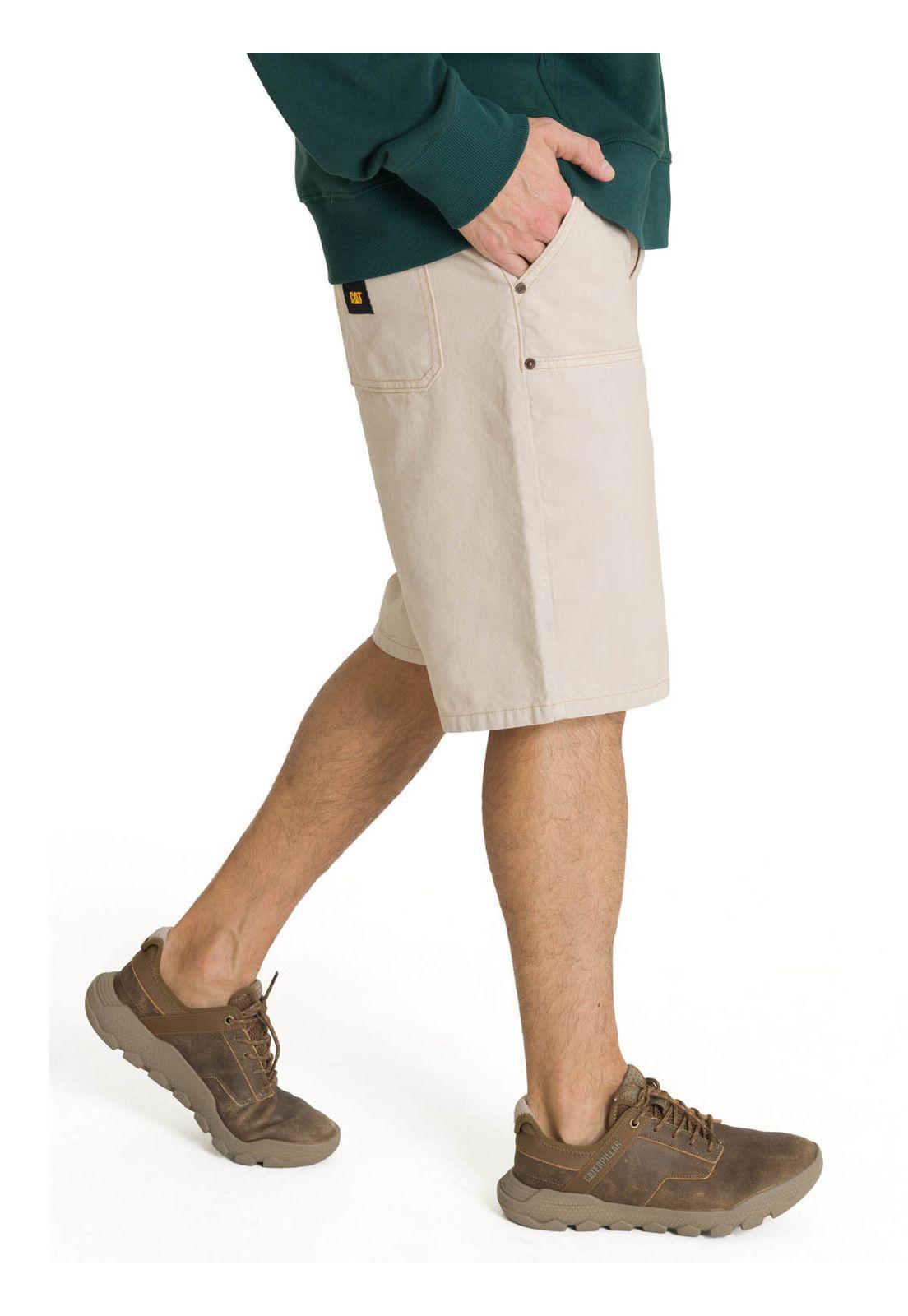 Short Hombre Double Front Carpenter Beige-1
