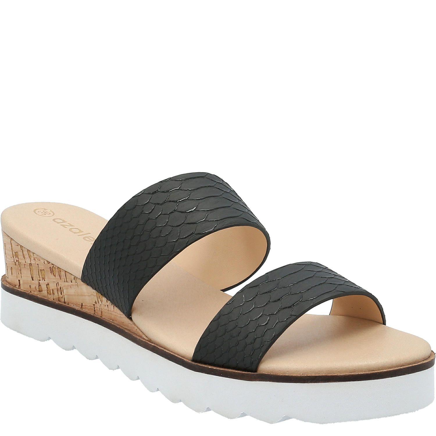 Sandalia Mujer Cara Negro-0