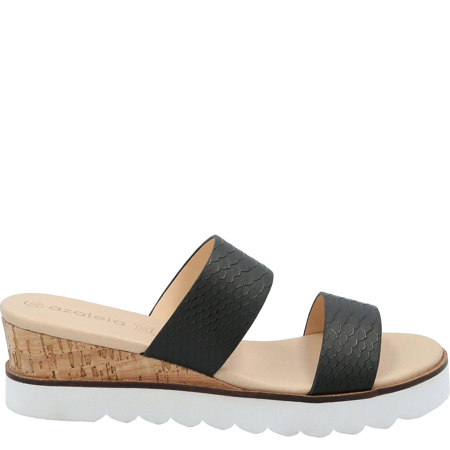 Sandalia Mujer Cara Negro-1