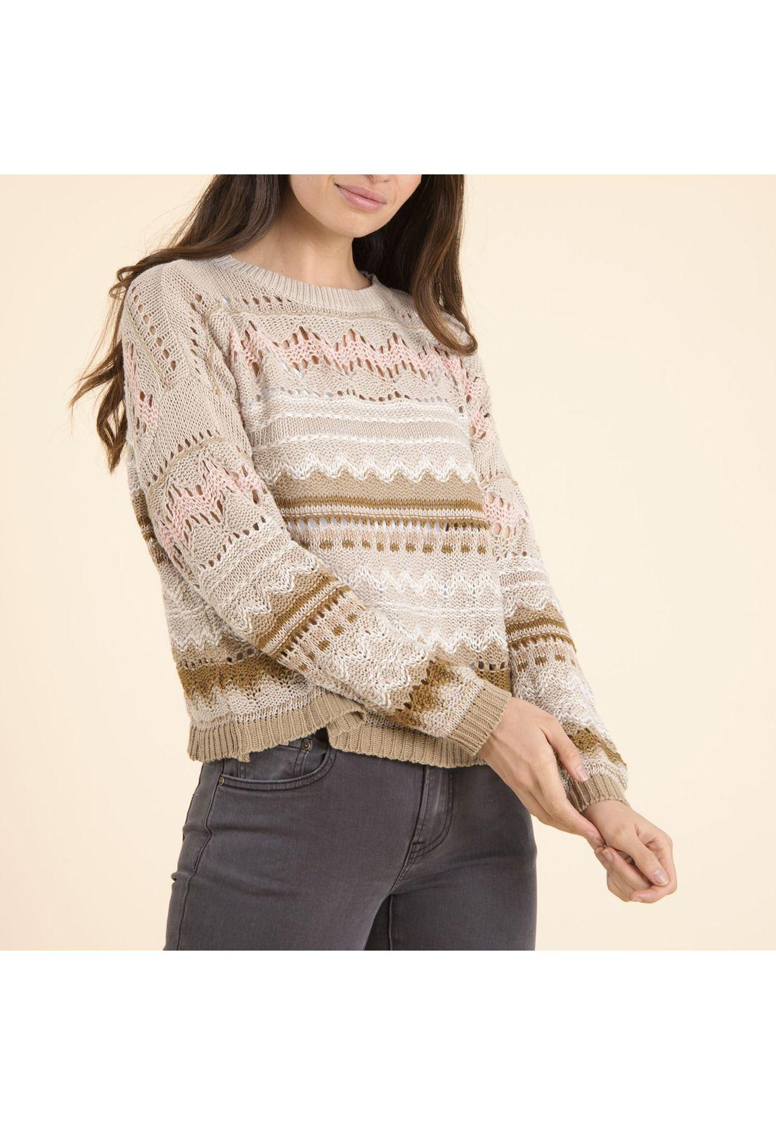 Sweater Mujer Ane Beige-2