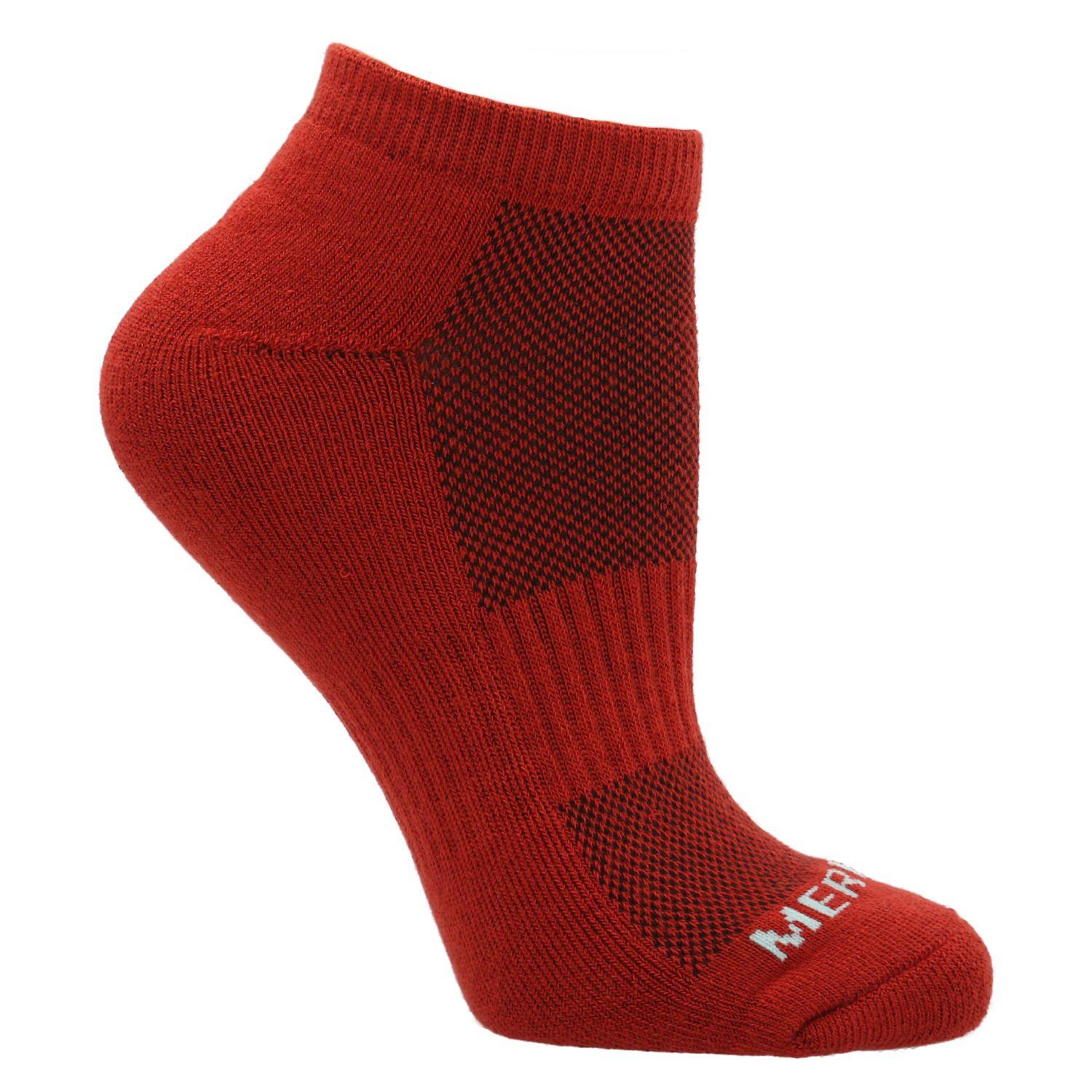 Calcetin Unisex Erlen Technical 1/4 Rojo Merrell-0