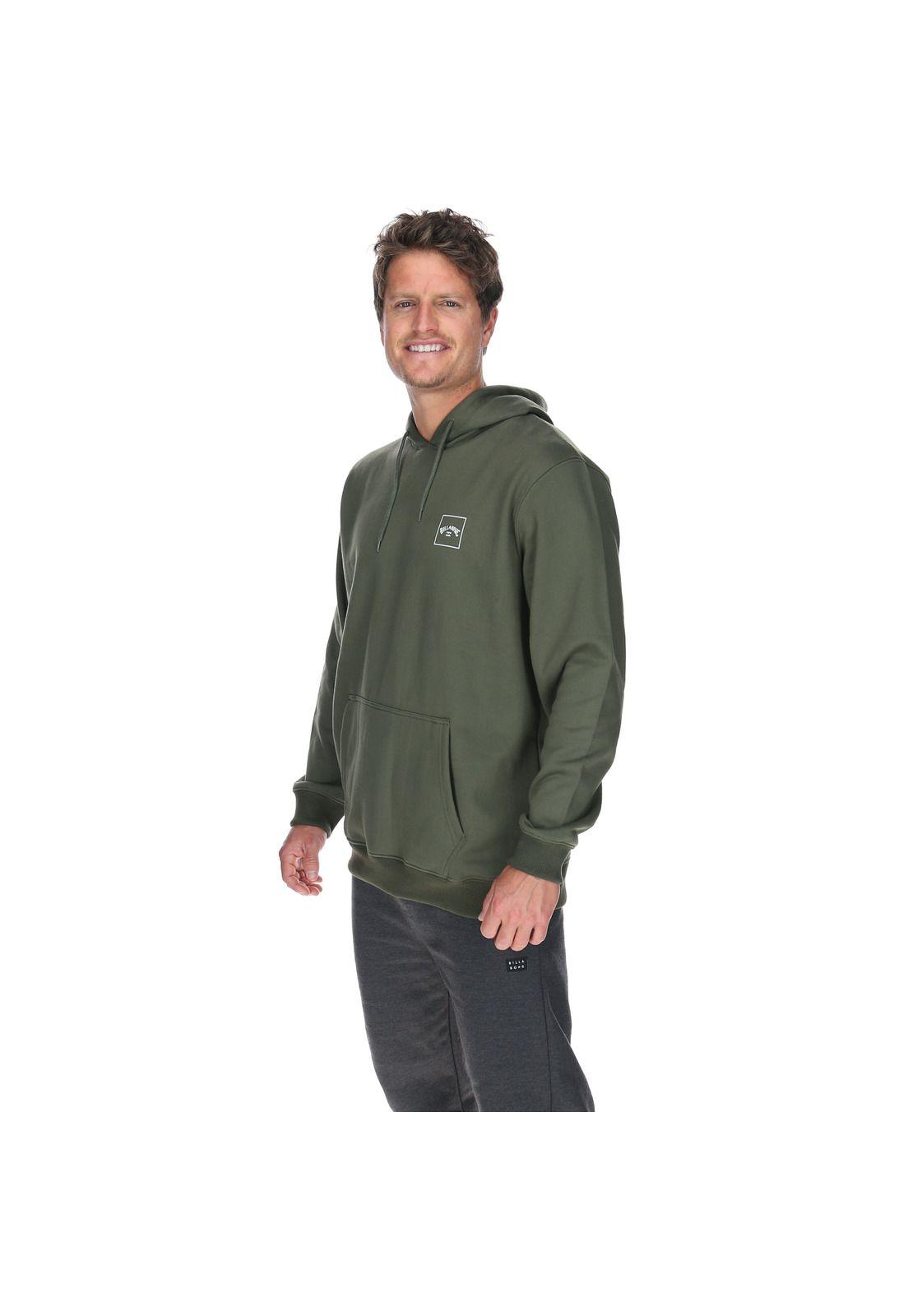 Polerón Hombre Stacked Hdy Verde-1