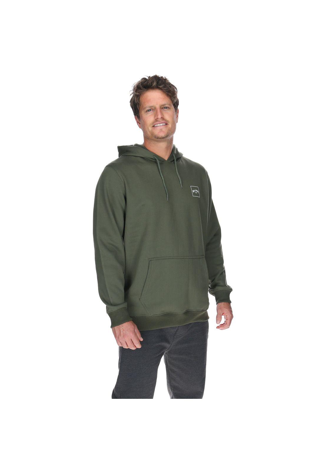 Polerón Hombre Stacked Hdy Verde-4