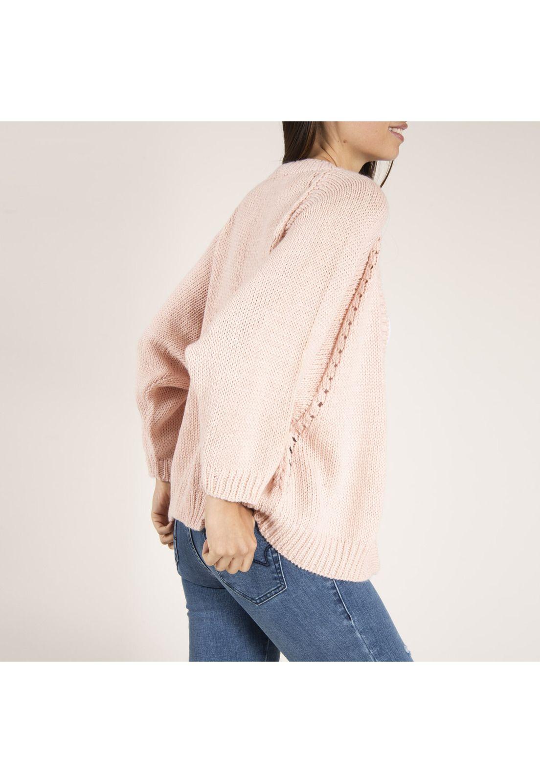 Chaleco Alpaca Mujer Kuyay Waistcoat Rosa-2